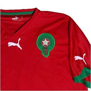 Morocco 2010-12 Puma Football Training Shirt Mens Size XL Maroc